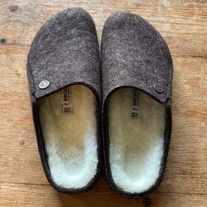 Birkenstock Zermatt Slippers Mocha Size 38 NWT